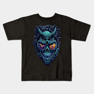 Cyborg Hearts Kids T-Shirt